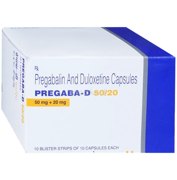 pregaba d 50/20mg capsule 10's